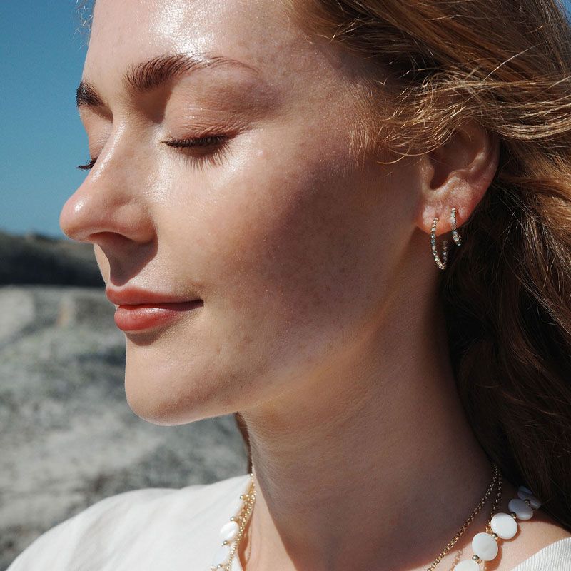 A&C - Solstice små øreringer 11 mm - G