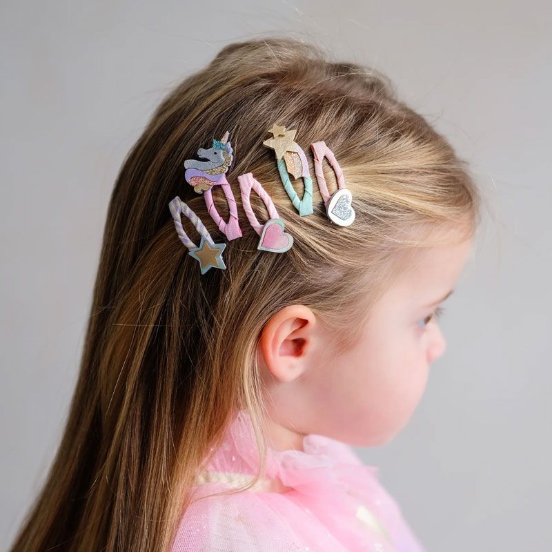 Mimi & Lula - 5 Mini Hårspenner - Dreamy Unicorn