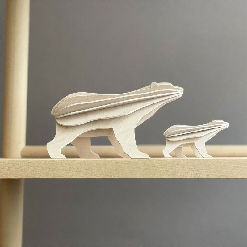 Lovi - Isbjørn 7 cm - White