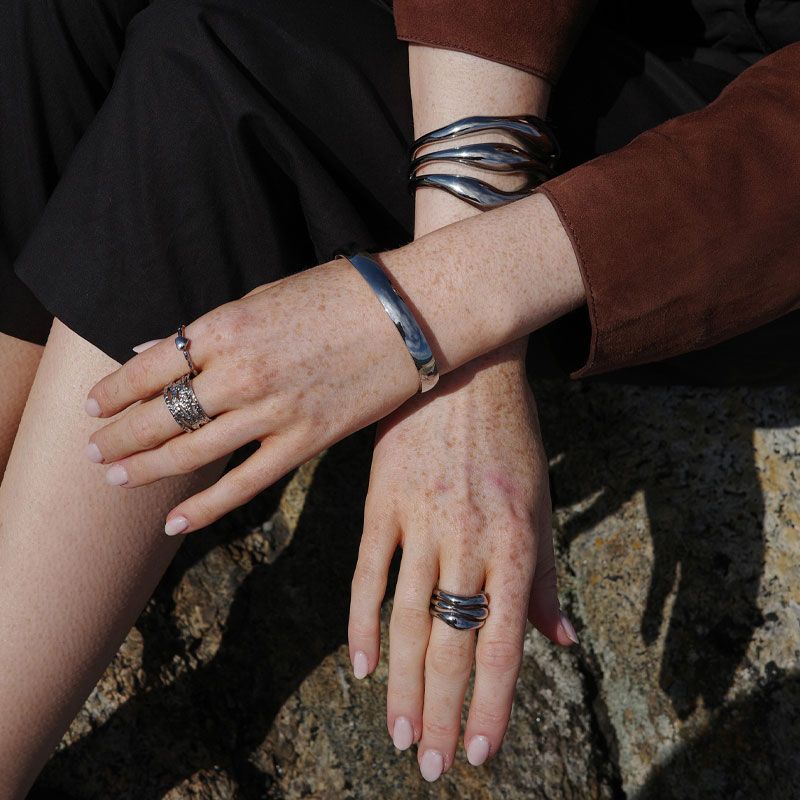 A&C - Big Waves ring - S