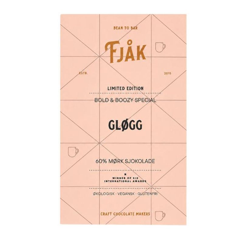 Fjåk Sjokolade - Gløgg mørk sjokolade
