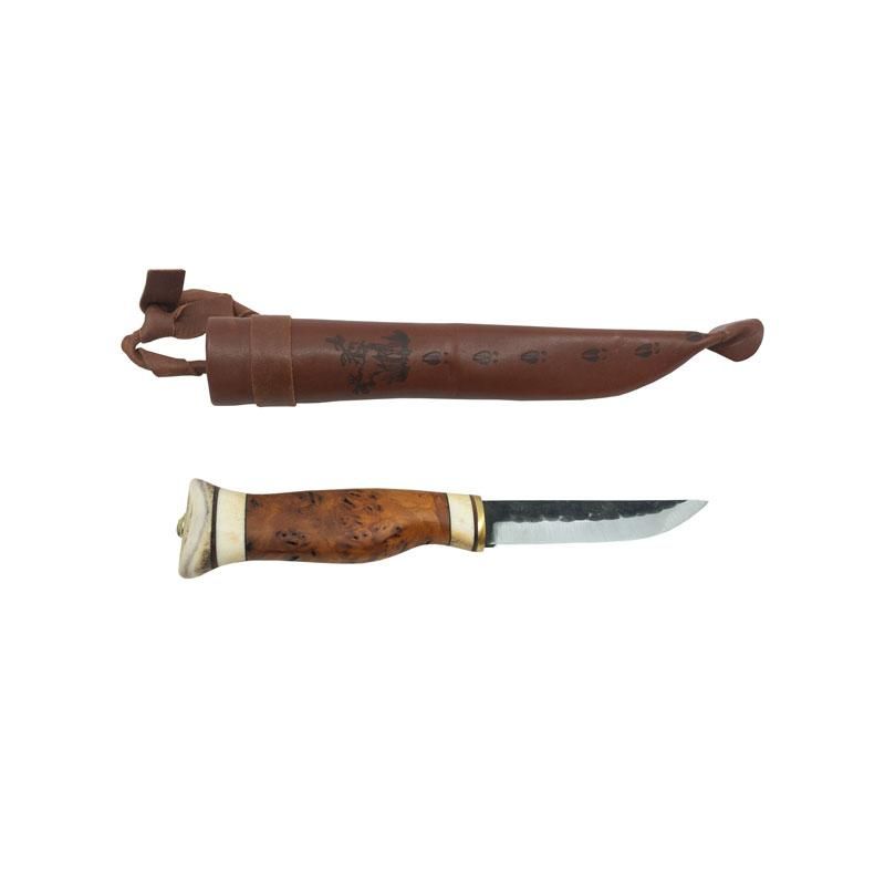 Kniv mørk masurbjørk og reinhorn