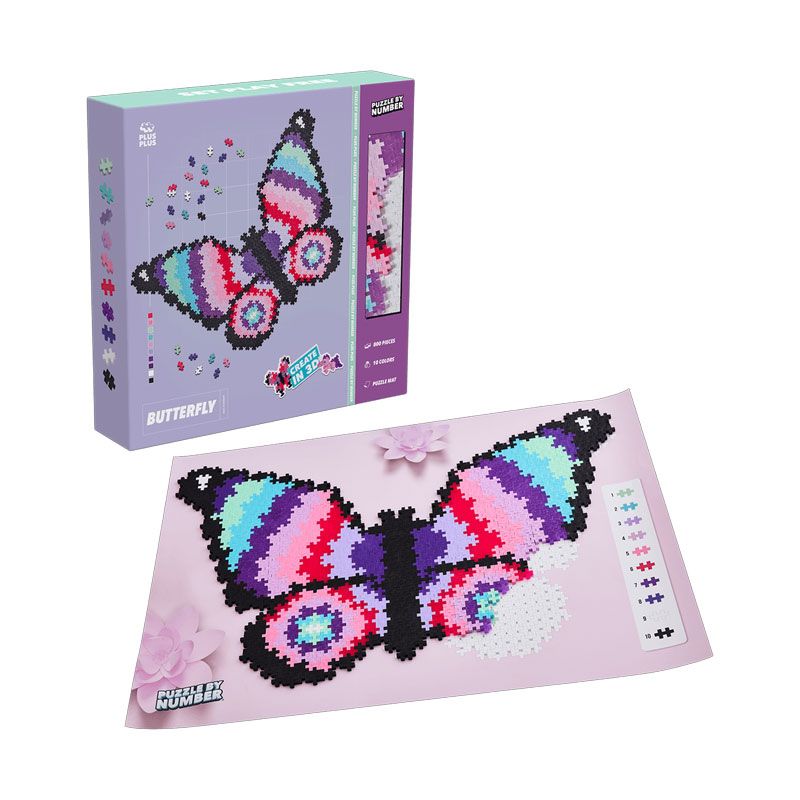 Plus-Plus - Puzzle by Number 800 pcs. - Butterfly