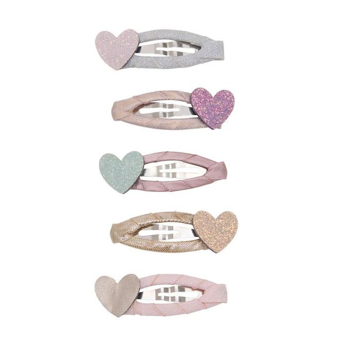 Hovedbilde Mimi & Lula - 5 Mini Hårspenner - Teeny Heart