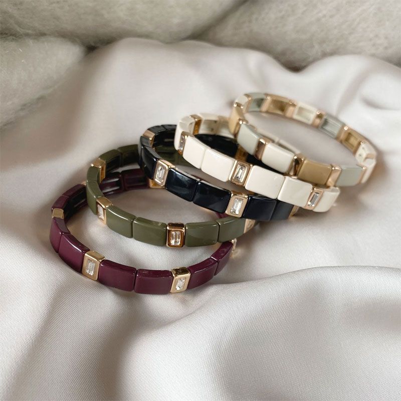 A&C - Emaljert armbånd 18 cm - Army