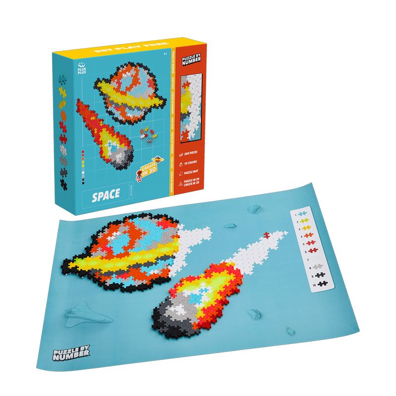 Plus-Plus - Puzzle by Number 500 pcs. - Space