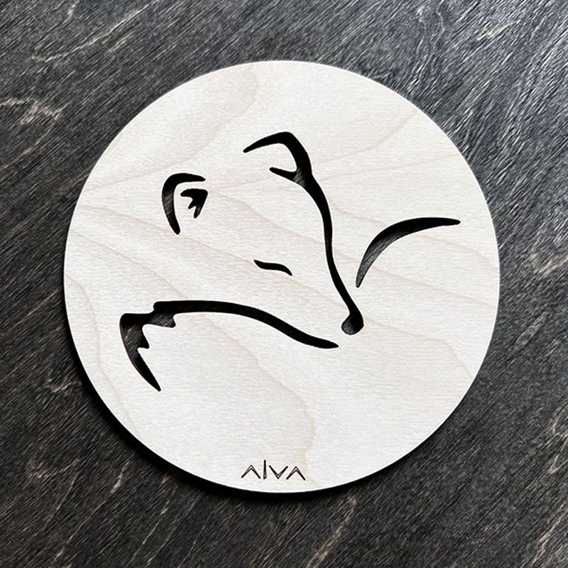 Alva - Brikker 4-pk - Fjellrev hvit