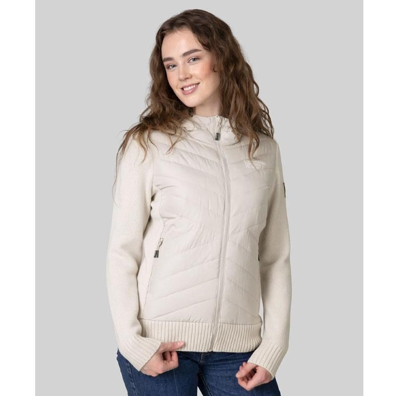 Scand. Ex. - Hybridjakke strikket dame - Beige