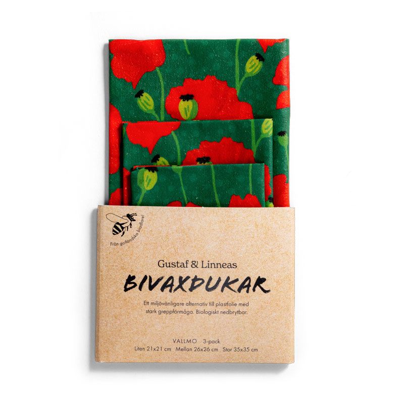 Gustaf & Linnea - Beeswax Food Wraps - Valmue