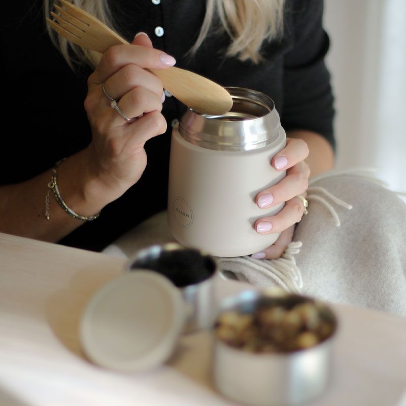 AYA&IDA - Food'ie Lunch Box 500 ml - Cream Beige