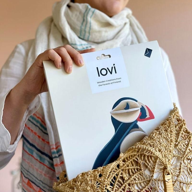 Lovi - Lundefugl 20 cm - Blue Mix