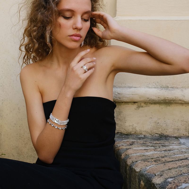 A&C - Armbånd Sparkling Drops - Crystal