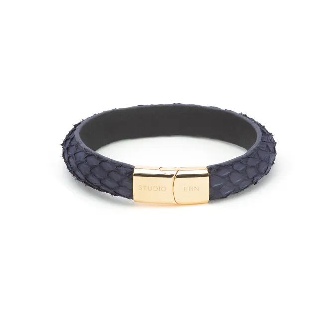 Hovedbilde Studio EBN - Round Bracelet Gold - Arctic Blue