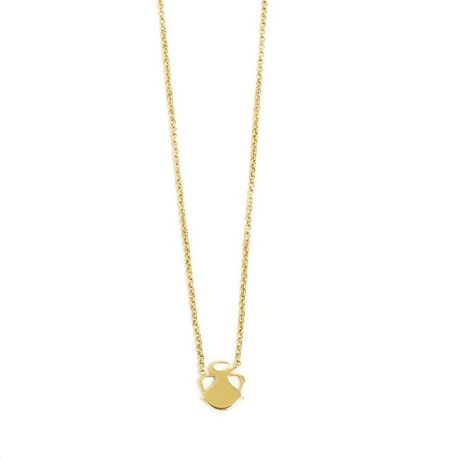 Hovedbilde A&C - Kort kjede Zodiacs - Vannmannen - Steel 14K
