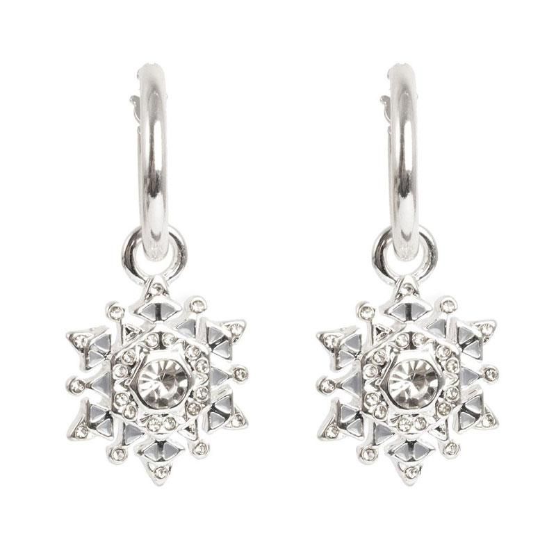 A&C - Snowflake øreringer med charm - S
