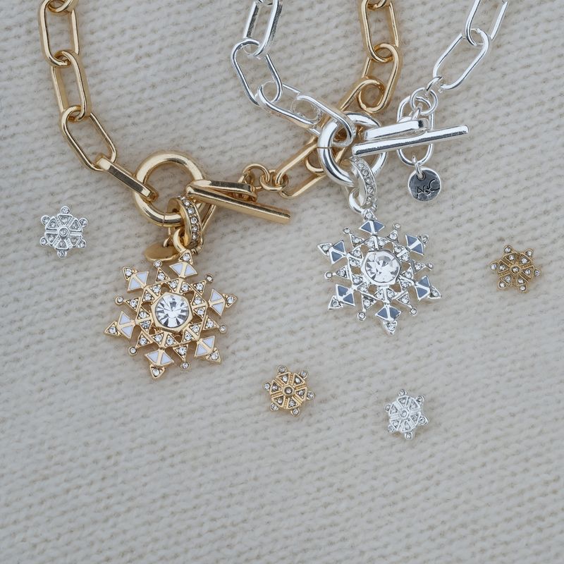 A&C - Små øredobber Snowflake - S