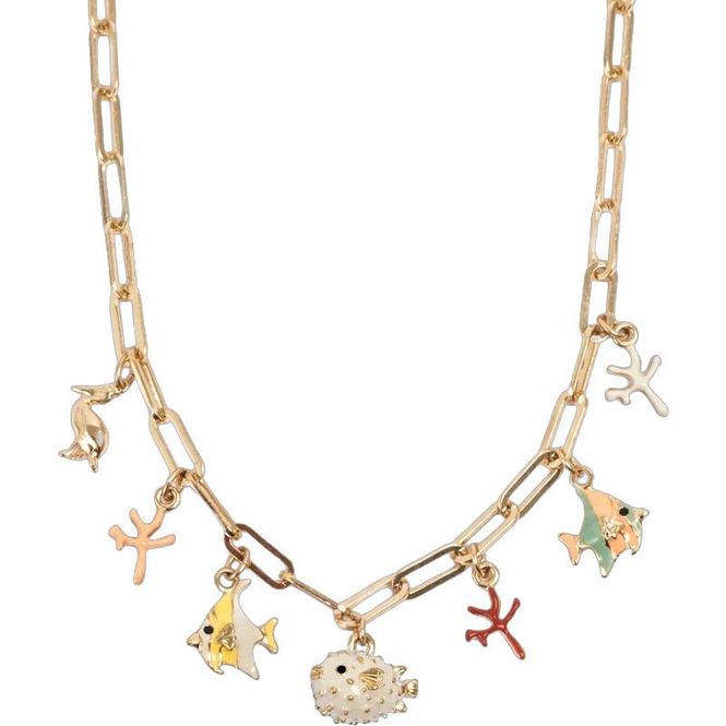 Hovedbilde A&C - Aquatic kort kjede med charms