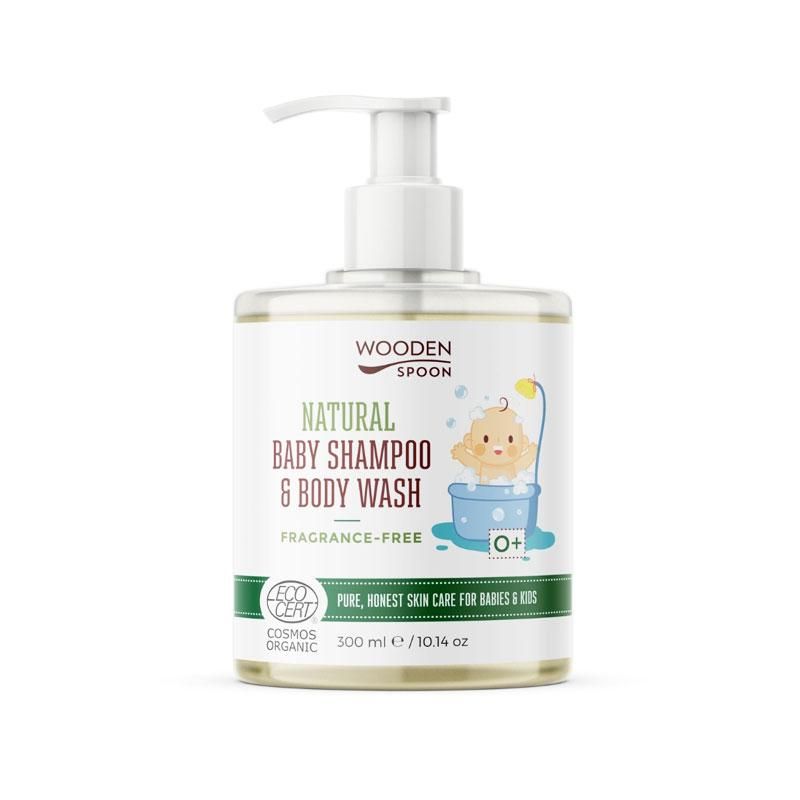 Wooden Spoon - Baby Shampoo & Body Wash 300 ml - Fragrance Free