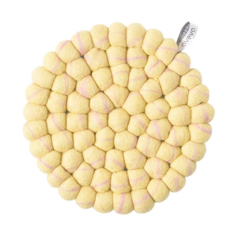 Aveva - Gryteunderlag rund - Marble Lemon