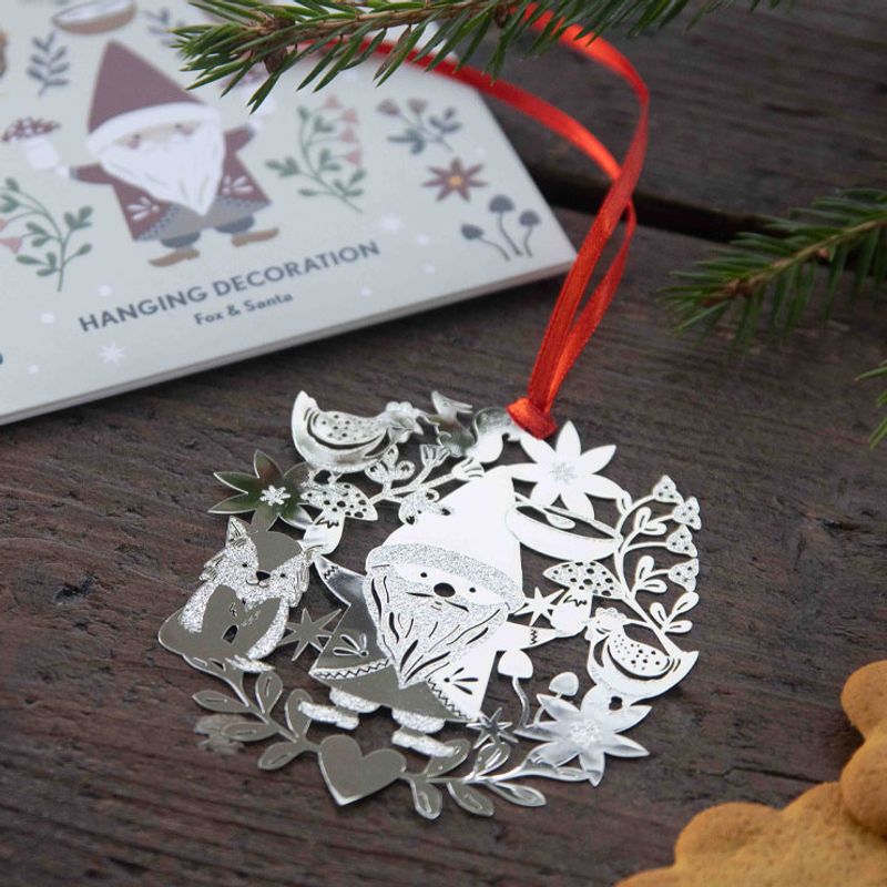 Pluto Design - Hengedekorasjon - Fox & Santa