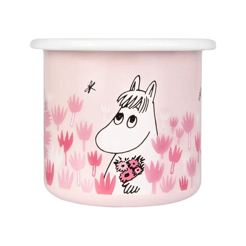 Moomin by Muurla - Emaljekopp 2.5 dl - I hagen rosa
