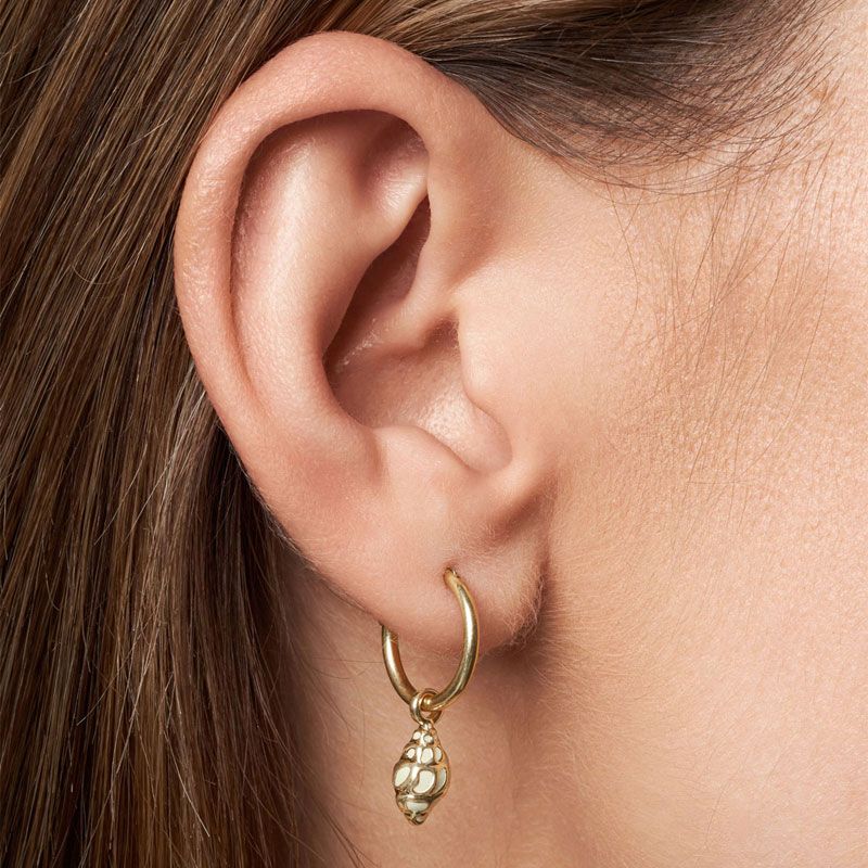 A&C - Aquatic hoops med charm - Konkylie