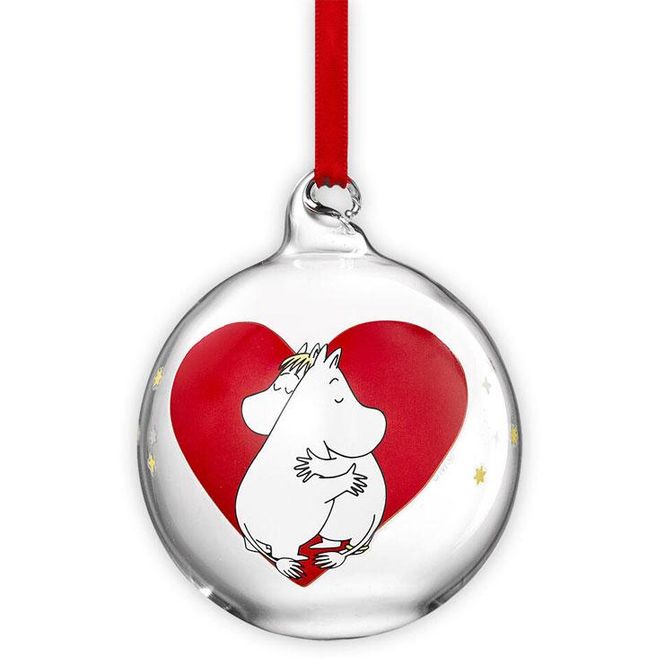 Hovedbilde Moomin by Muurla - Julekule 7 cm - Hjerte